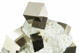Amazing Natural Pyrite Cube Cluster - Navajun, Spain #343148-2